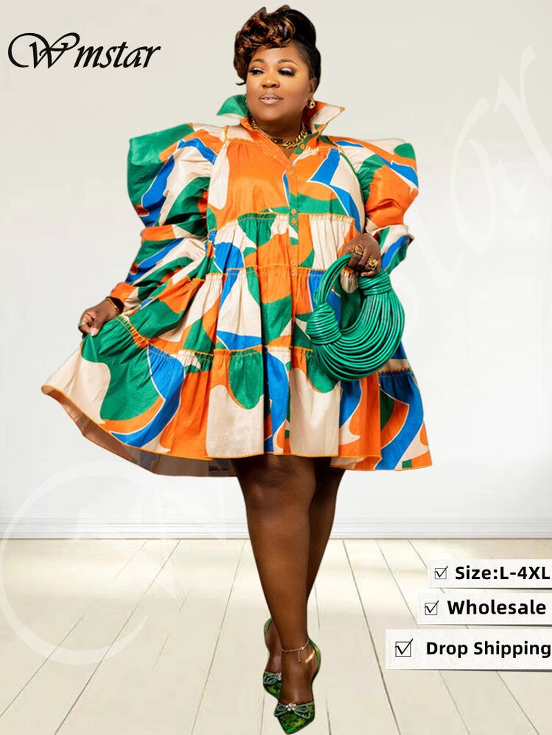 SoulTrinketz Wmstar Plus Size Dresses: Chic Puff Sleeve Styles – SOUL ...